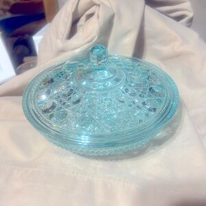 Vintage blue candy dish